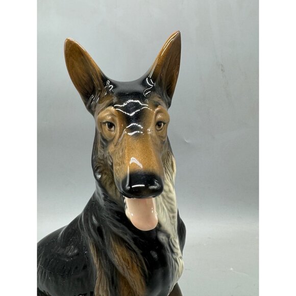Vintage ceramica German Shepherd Figurine cuernavaca Mexico statue 14" READ - Picture 3 of 16